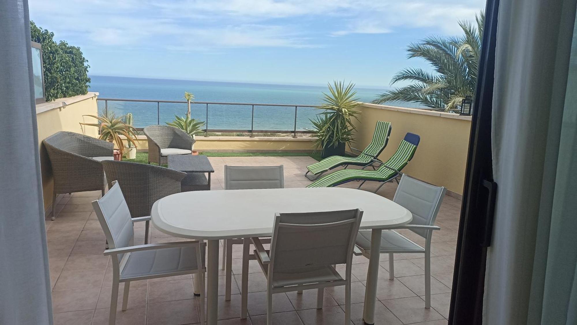 Bungalow En Primera Linea Del Mar Ареналес-дель-Соль Екстер'єр фото