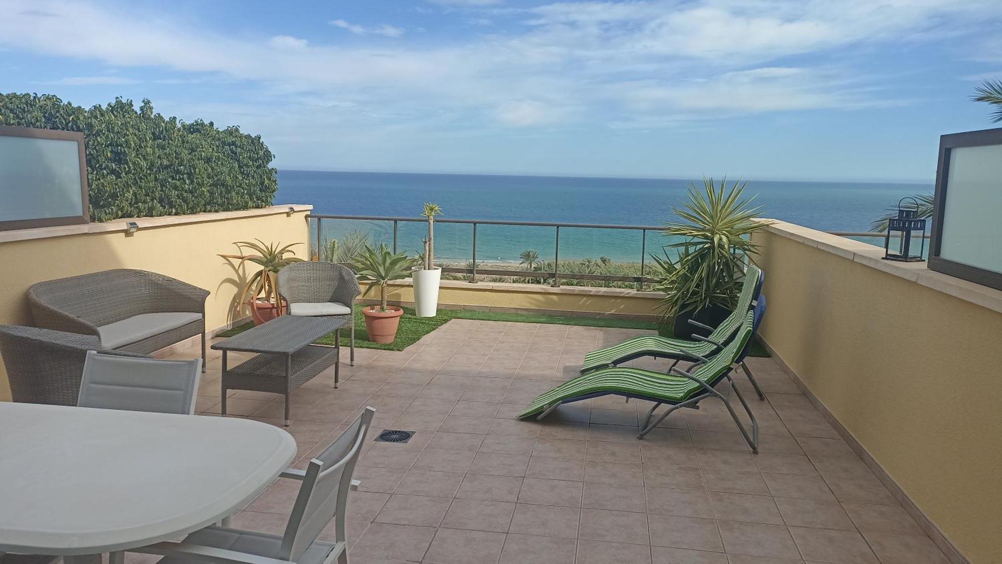 Bungalow En Primera Linea Del Mar Ареналес-дель-Соль Екстер'єр фото